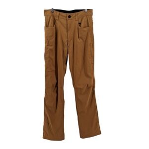 Orvis Mens Fleece‎ Lined Outdoor Pants 30x34 Brown Hiking Utility Gorpcore Warm